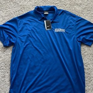 Blue Nike Bronco Nagurski Collard shirt